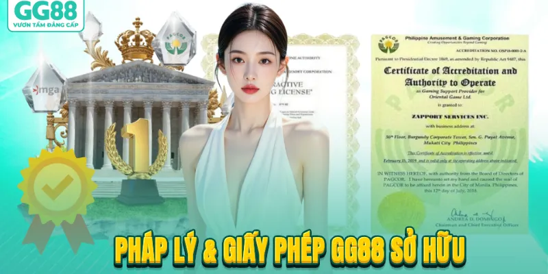 Ph&aacute;p l&yacute; & giấy ph&eacute;p GG88 sở hữu